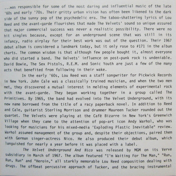 The Velvet Underground - The Best Of The Velvet Underground (CD) | Near Mint (NM) Near Mint (NM)