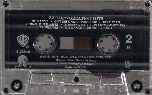 ZZ Top - Greatest Hits (CASSETTE) | Near Mint (NM or M-) Excellent (EX)