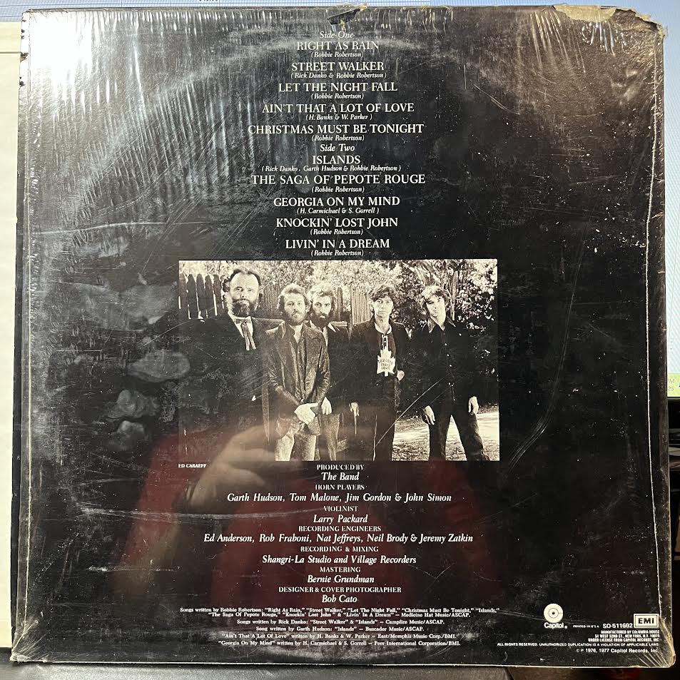The Band - Islands (VINYL) | Near Mint (NM) Very Good Plus (VG+)