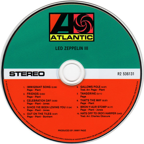 Led Zeppelin - Led Zeppelin III (2xCD) | Near Mint (NM or M-)