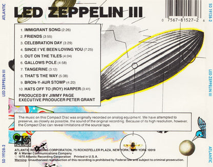 Led Zeppelin - Led Zeppelin III (CD) | Near Mint (NM) Near Mint (NM)