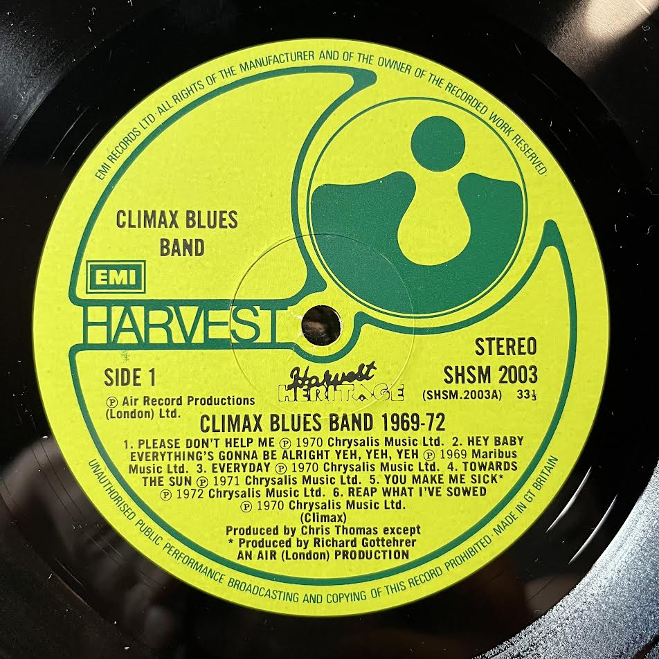 Climax Blues Band - 1969 / 1972 (VINYL) | Near Mint (NM) Near Mint (NM)