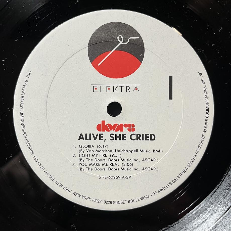 The Doors - Alive, She Cried (VINYL) | Near Mint (NM) Excellent (EX)