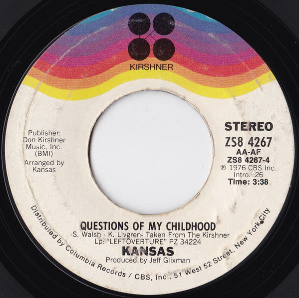 Kansas (2) - Carry On Wayward Son (7") | Near Mint (NM) Near Mint (NM)