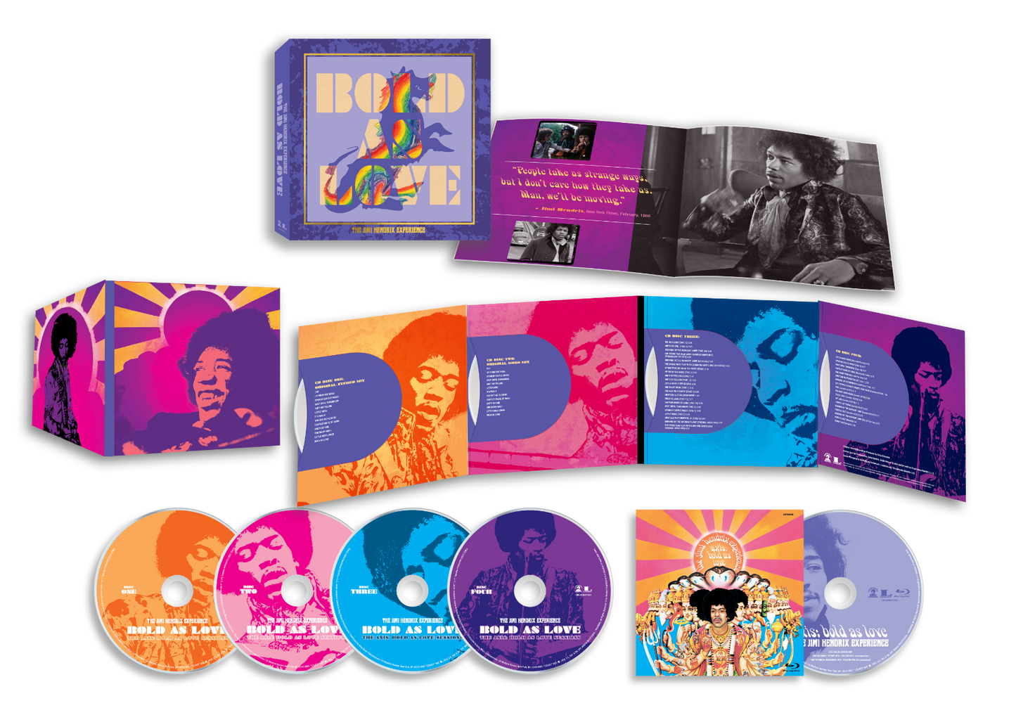 The Jimi Hendrix Experience - Bold As Love (4CD + Blu-Ray Box Set) |