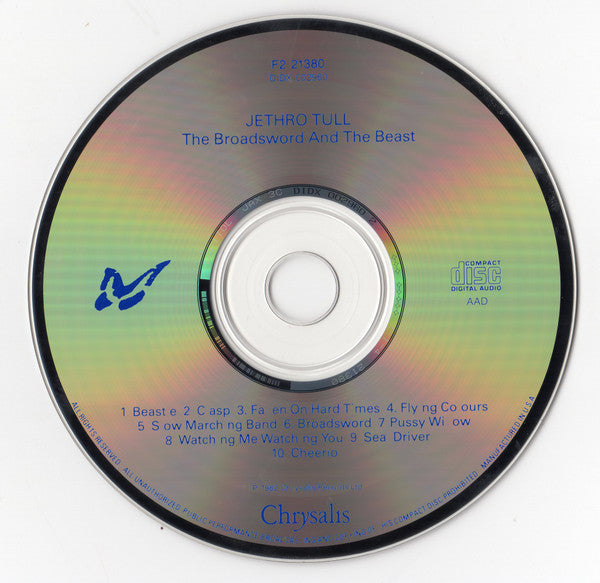 Jethro Tull - The Broadsword And The Beast (CD) | Near Mint (NM) Near Mint (NM)