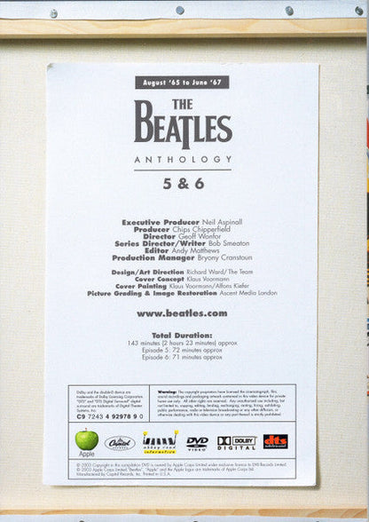 The Beatles - Anthology (DVD BOX - MISSING DISC 1) |
