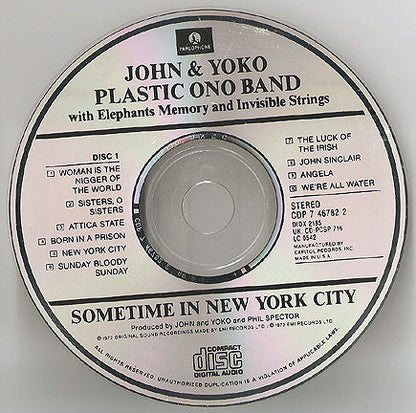 John Lennon & Yoko Ono - Some Time In New York City (2xCD) | Near Mint (NM) Near Mint (NM)