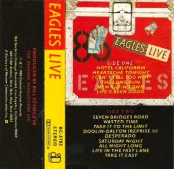 Eagles - Eagles Live (CASSETTE) | Near Mint (NM) Excellent (EX)