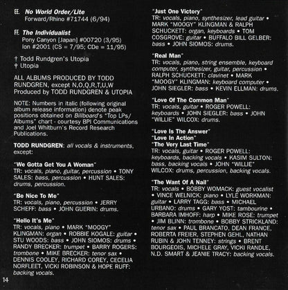 Todd Rundgren - The Very Best Of Todd Rundgren (CD) | Near Mint (NM) Excellent (EX)
