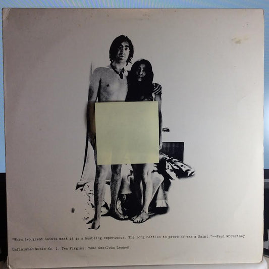 John Lennon & Yoko Ono - Unfinished Music No. 1: Two Virgins (VINYL) | Near Mint (NM) Excellent+ (EX+)
