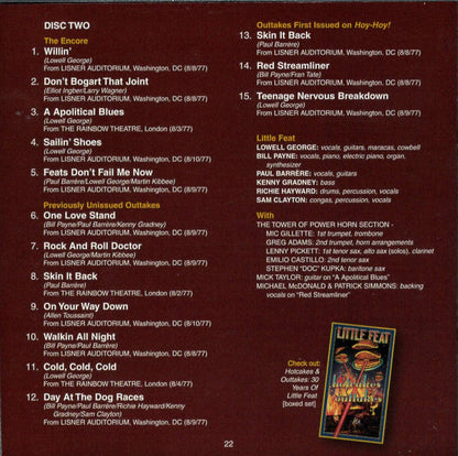 Little Feat - Waiting For Columbus (2xCD) | Near Mint (NM or M-) Excellent (EX)