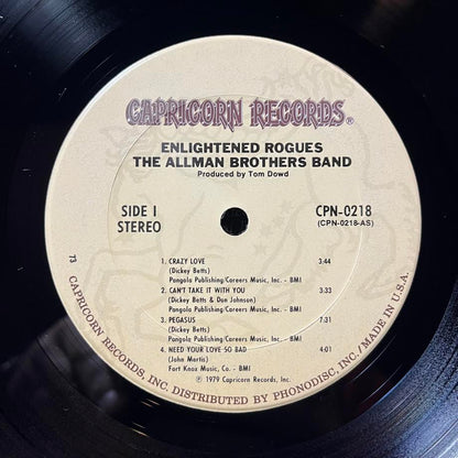 The Allman Brothers Band - Enlightened Rogues (VINYL) | Near Mint (NM) Near Mint (NM)