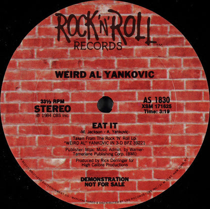 "Weird Al" Yankovic - Eat It (VINYL) | Near Mint (NM or M-) Generic