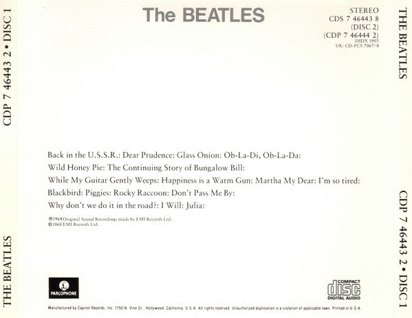 The Beatles - The Beatles (2xCD) | Near Mint (NM or M-)