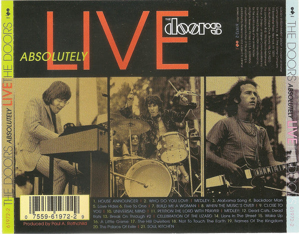The Doors - Absolutely Live (CD) | Near Mint (NM or M-)