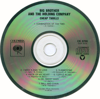 Big Brother & The Holding Company - Cheap Thrills (CD) | Near Mint (NM or M-)