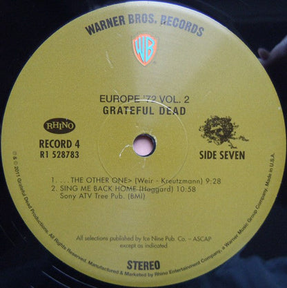 The Grateful Dead - Europe '72 Vol. 2 (4xLP BOX) | Near Mint (NM or M-) Excellent (EX)
