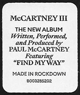 Paul McCartney - McCartney III (CD) | Near Mint (NM) Near Mint (NM)
