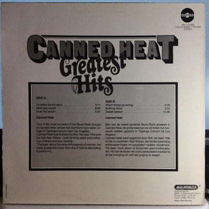 Canned Heat - Greatest Hits (VINYL) | Near Mint (NM or M-) Excellent+ (EX+)