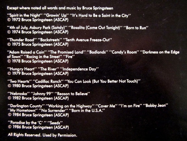 Bruce Springsteen & The E-Street Band - Live / 1975-85 (5x VINYL BOX SET) | Near Mint (NM or M-) Excellent (EX)