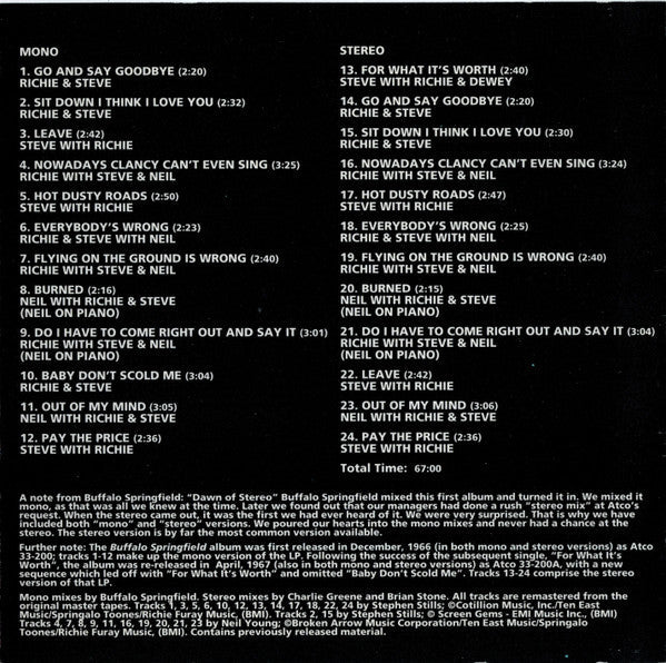 Buffalo Springfield - Buffalo Springfield (HDCD) | Near Mint (NM) Near Mint (NM)