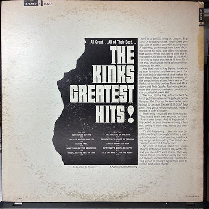 The Kinks - The Kinks Greatest Hits! (VINYL) | Very Good Plus (VG+) Very Good Plus (VG+)