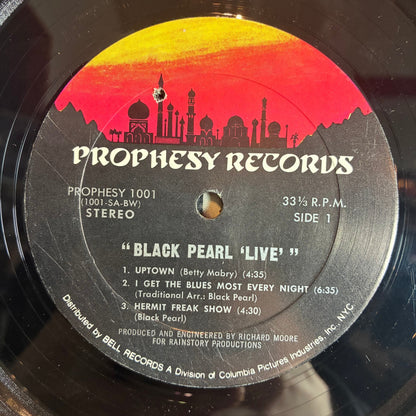 Black Pearl (9) - Live (VINYL) | Very Good Plus (VG+) Very Good Plus (VG+)