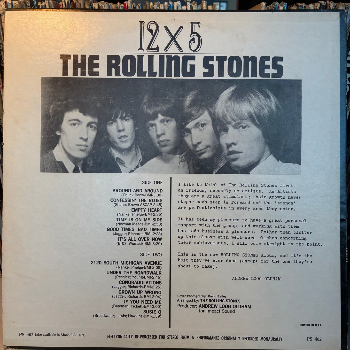 12 X 5 (VINYL) | Very Good Plus (VG+) Very Good Plus (VG+)
