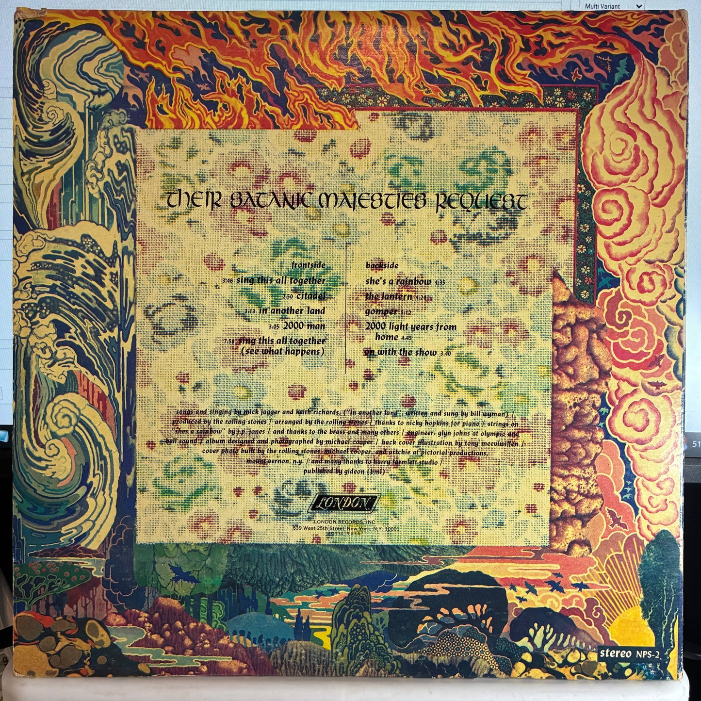 The Rolling Stones - Their Satanic Majesties Request (VINYL) | Very Good Plus (VG+) Very Good Plus (VG+)