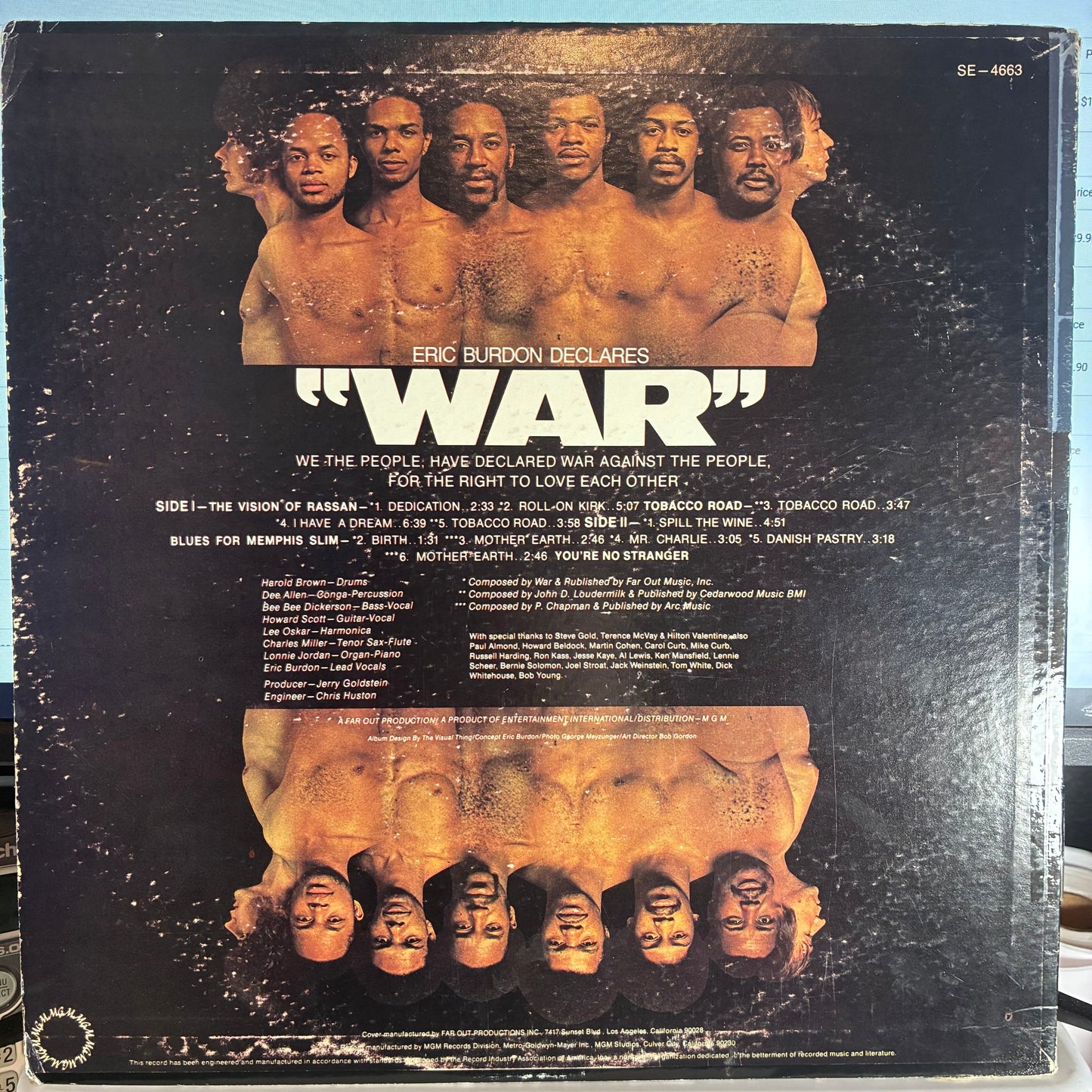Eric Burdon & War - Eric Burdon Declares "War" (VINYL) | Very Good Plus (VG+) Very Good (VG)