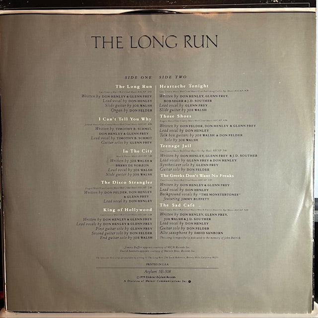 Eagles - The Long Run (VINYL) | Very Good Plus (VG+) Very Good Plus (VG+)