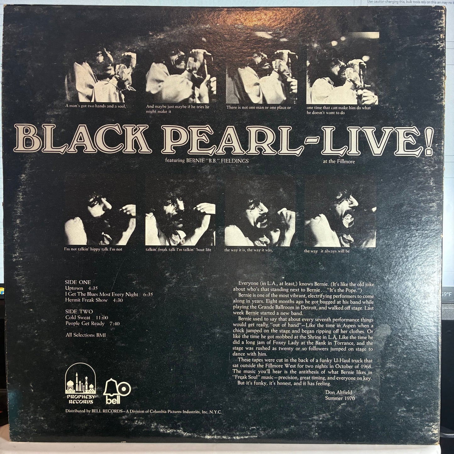 Black Pearl (9) - Live (VINYL) | Very Good Plus (VG+) Very Good Plus (VG+)