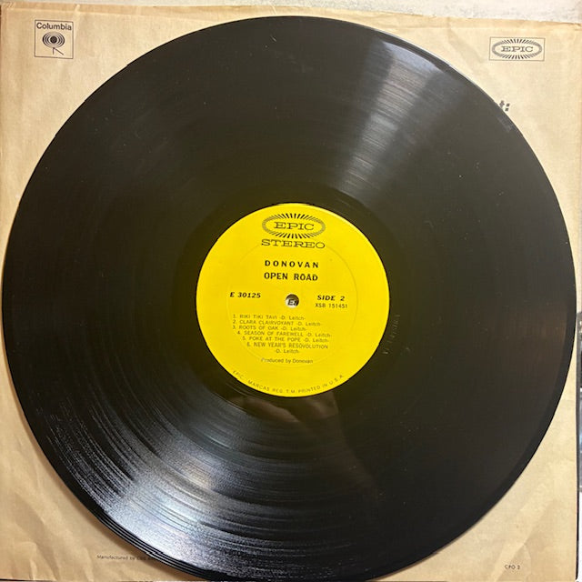 Donovan - Open Road (VINYL) | Very Good Plus (VG+) Very Good Plus (VG+)