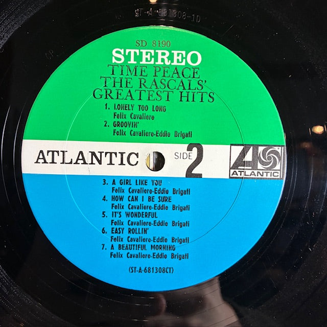 The Rascals - Time Peace: The Rascals' Greatest Hits (VINYL) | Very Good Plus (VG+) Very Good Plus (VG+)
