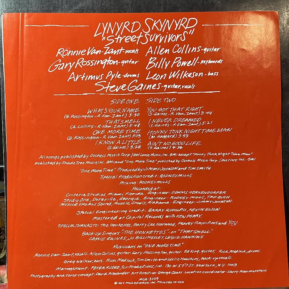 Lynyrd Skynyrd - Street Survivors (VINYL) | Very Good Plus (VG+) Very Good Plus (VG+)