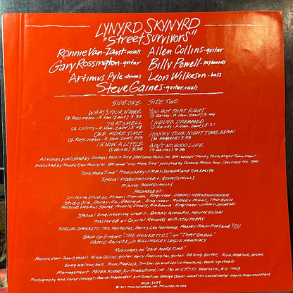Lynyrd Skynyrd - Street Survivors (VINYL) | Very Good Plus (VG+) Very Good Plus (VG+)