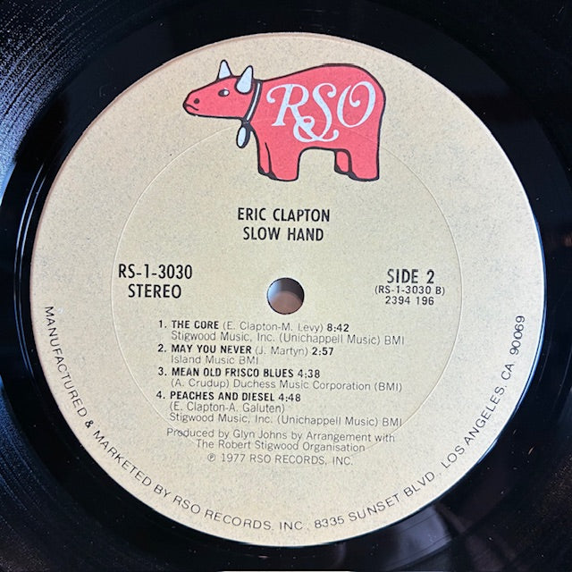 Eric Clapton - Slowhand (VINYL) | Very Good Plus (VG+) Excellent+ (EX+)