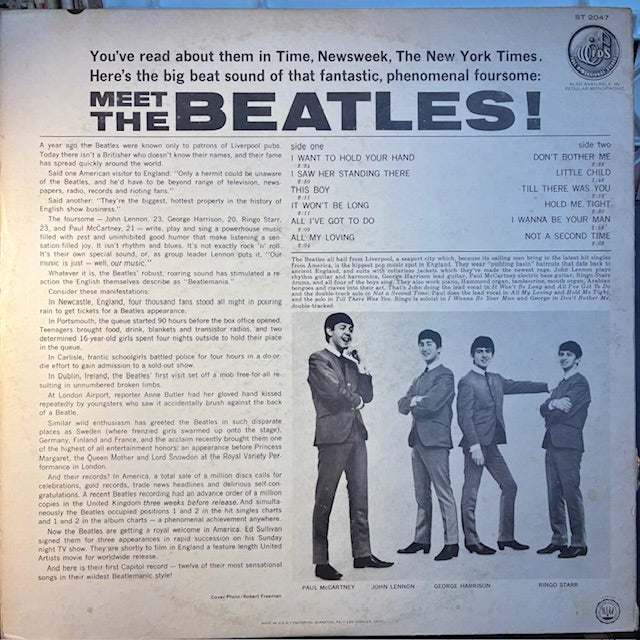 The Beatles - Meet The Beatles! (VINYL) | Very Good Plus (VG+)