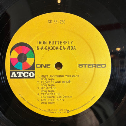 Iron Butterfly - In-A-Gadda-Da-Vida (VINYL) | Very Good Plus (VG+) Excellent (EX)