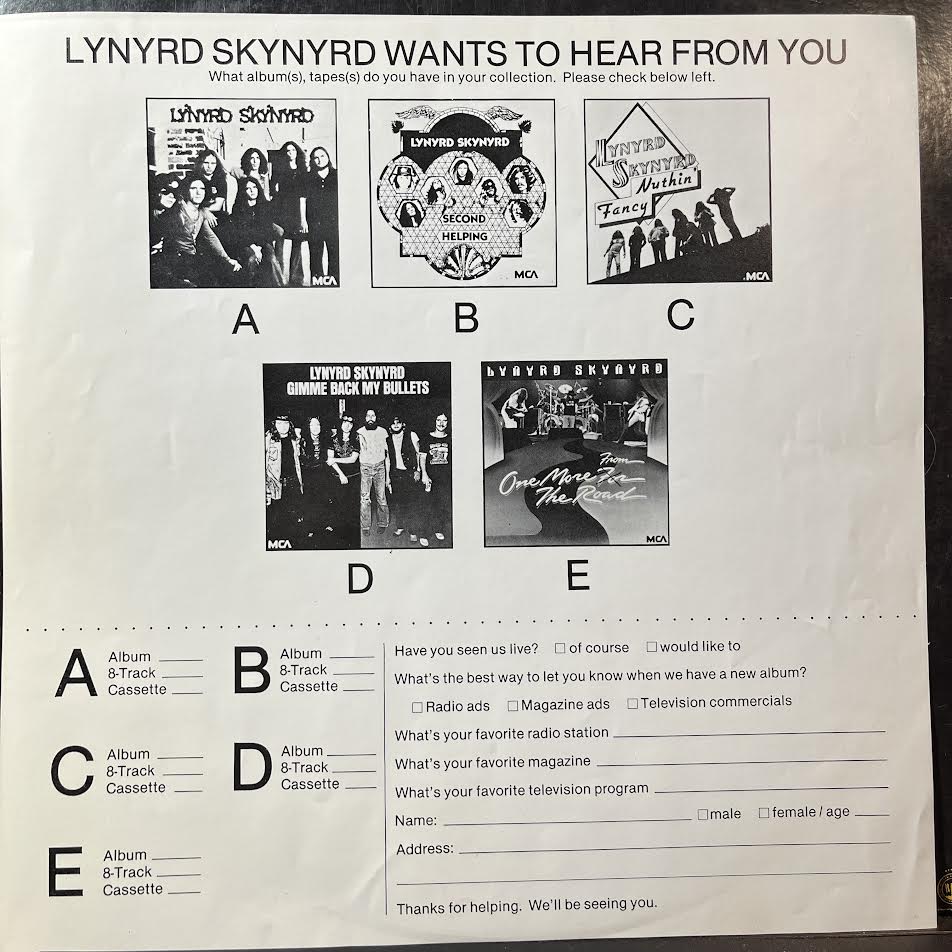 Lynyrd Skynyrd - Street Survivors (VINYL) | Very Good Plus (VG+) Very Good Plus (VG+)
