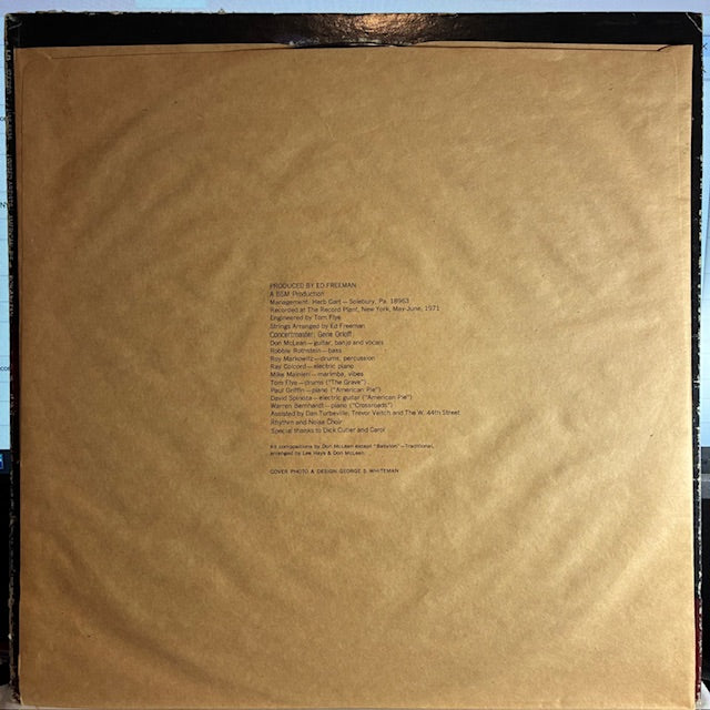 Don McLean - American Pie (VINYL) | Very Good Plus (VG+) Very Good (VG)