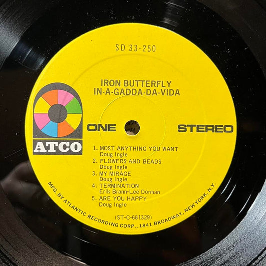 Iron Butterfly - In-A-Gadda-Da-Vida (VINYL) | VERY GOOD PLUS PLUS (VG++) Excellent+ (EX+)
