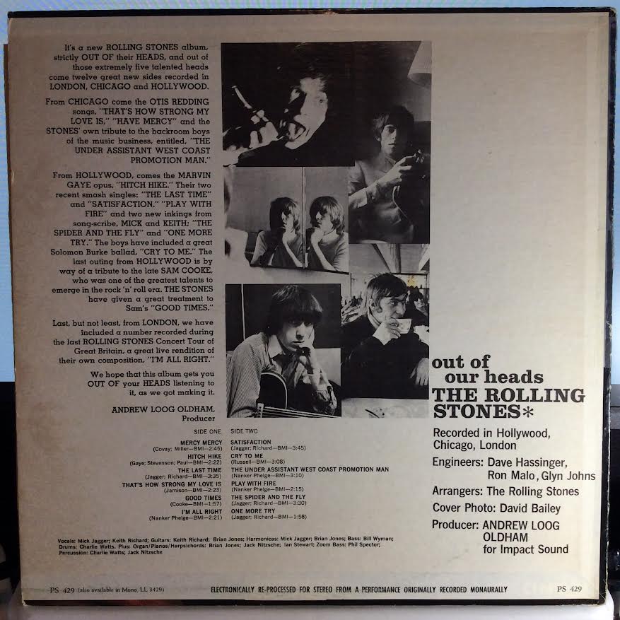 The Rolling Stones - Out Of Our Heads (VINYL) | Very Good Plus (VG+) Very Good Plus (VG+)
