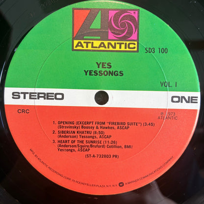 Yes - Yessongs (3x VINYL) | Very Good Plus (VG+) Excellent+ (EX+)