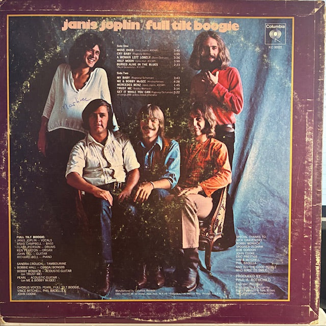 Janis Joplin - Pearl (VINYL) | Very Good Plus (VG+) Very Good (VG)