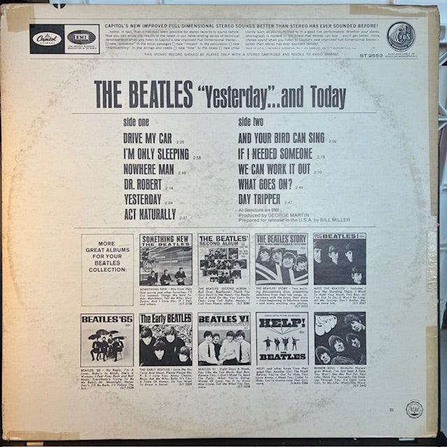 The Beatles - Yesterday And Today (VINYL) | Very Good Plus (VG+) Very Good (VG)