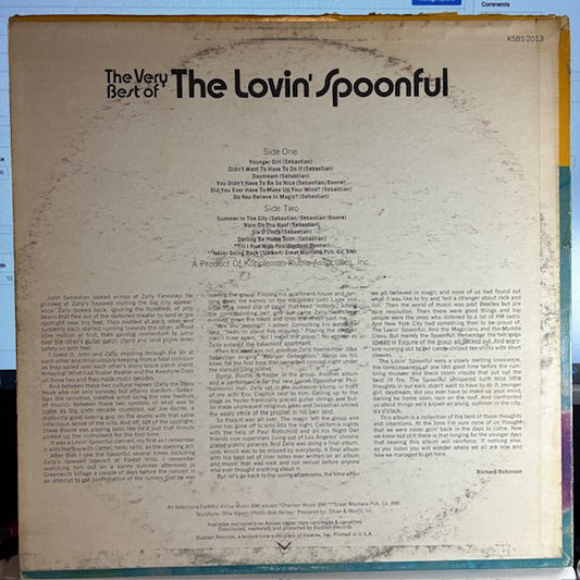 The Lovin' Spoonful - The Very Best Of The Lovin' Spoonful (VINYL) | Very Good Plus (VG+) Very Good (VG)