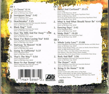 Led Zeppelin - How The West Was Won (3xCD) | Very Good Plus (VG+) Very Good (VG)