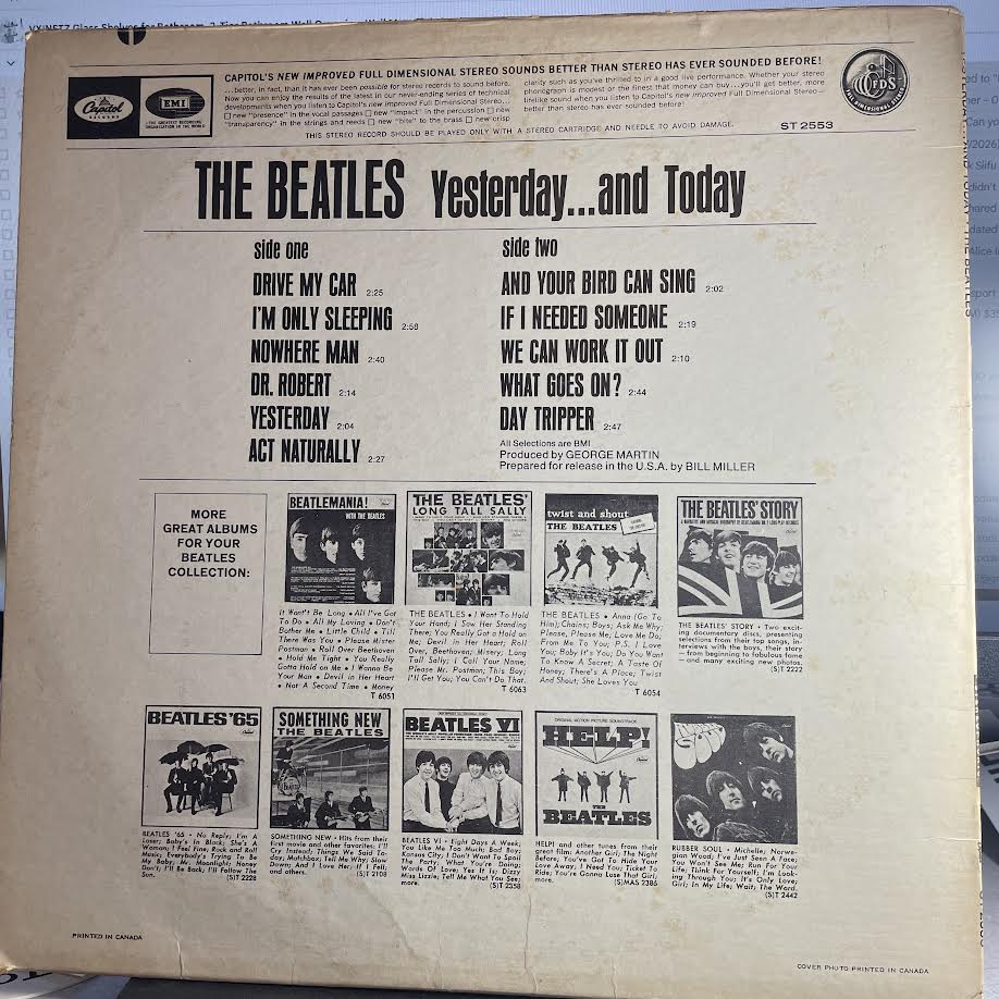 The Beatles - Yesterday And Today (VINYL) | Very Good Plus (VG+) Very Good Plus (VG+)